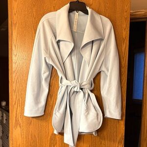 Lululemon Athletica Light Blue Trench Coat
